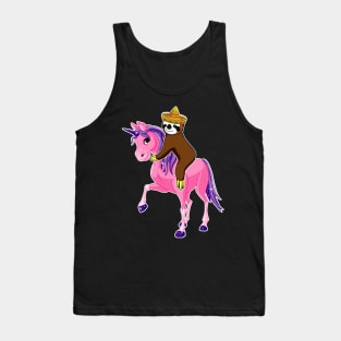 Sloth rides Unicorn Cinco de mayo Tank Top